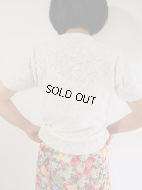 画像3: ★未使用*苺とお花刺繍ニット