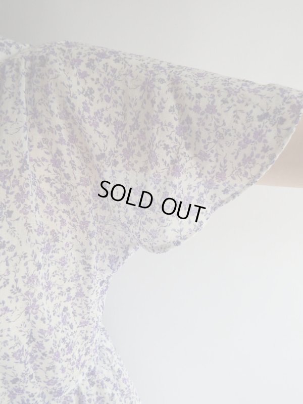 画像9: ★紫の小花柄可憐なワンピ