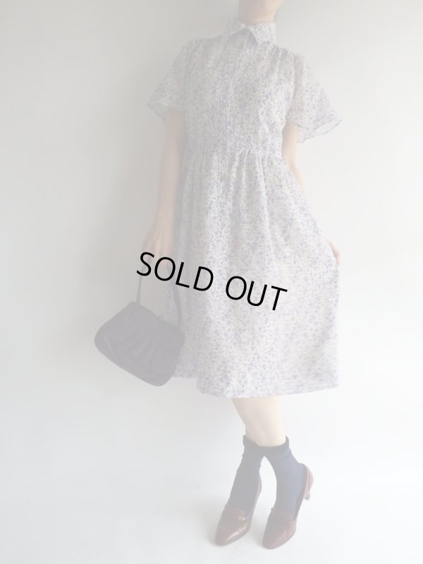 画像3: ★紫の小花柄可憐なワンピ