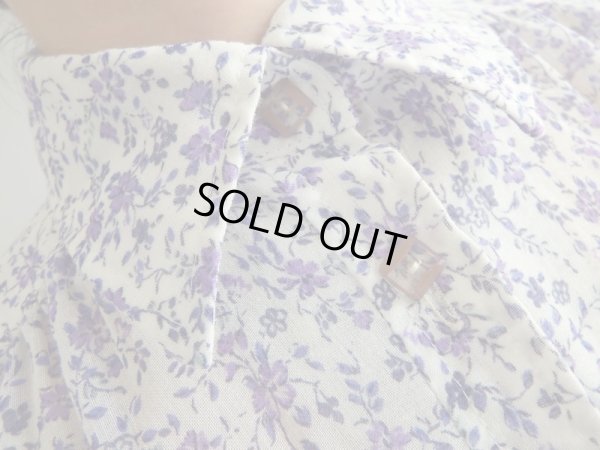 画像7: ★紫の小花柄可憐なワンピ