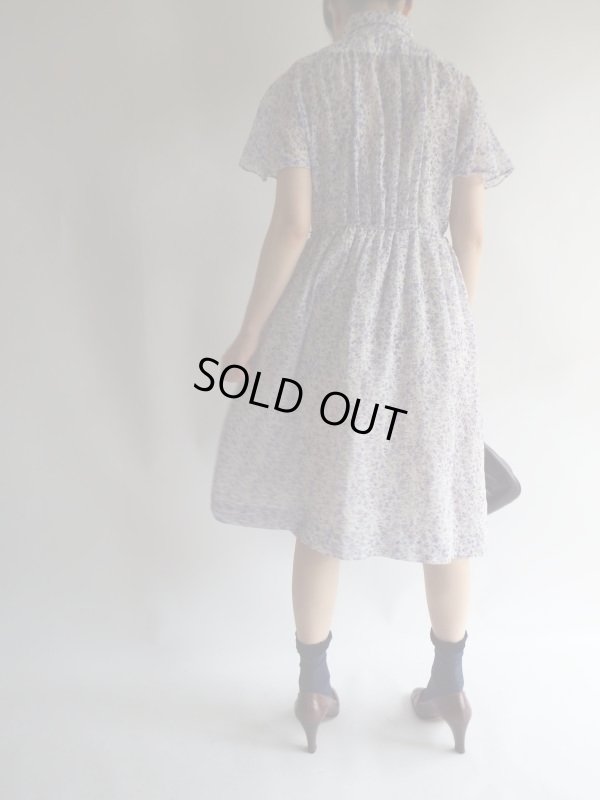 画像4: ★紫の小花柄可憐なワンピ