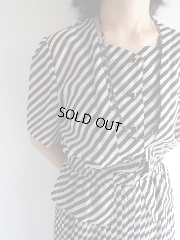 画像6: ★高島屋*ナナメストライプがカッコいいワンピ