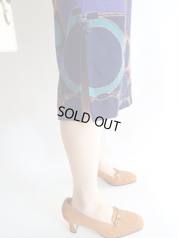 画像6: ★レトロモダンなカッコいい鳥さん柄ワンピ