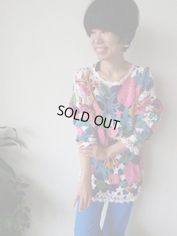 画像10: ★貝やヒトデ柄の極カワモチーフトップス