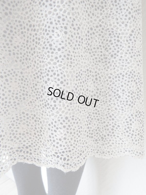 画像12: ★ドットにお花刺繍のエレガントキュートワンピ