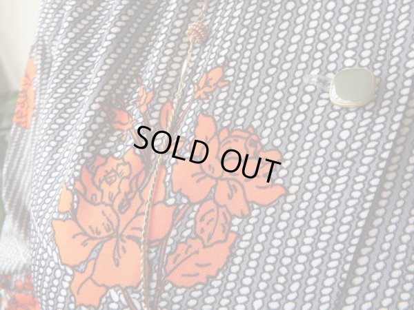 画像8: ★レトロなお花&ロープ柄のワンピ