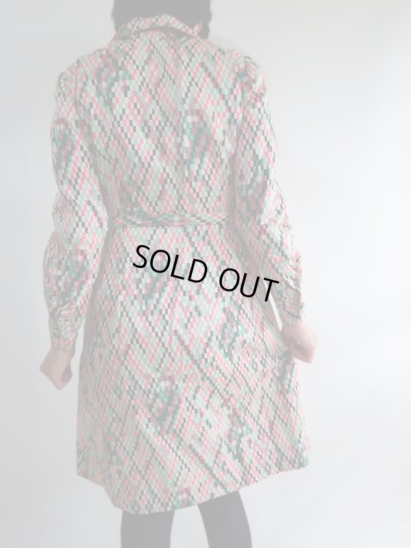 画像5: ★レトロ度満点！幾何学柄ワンピ