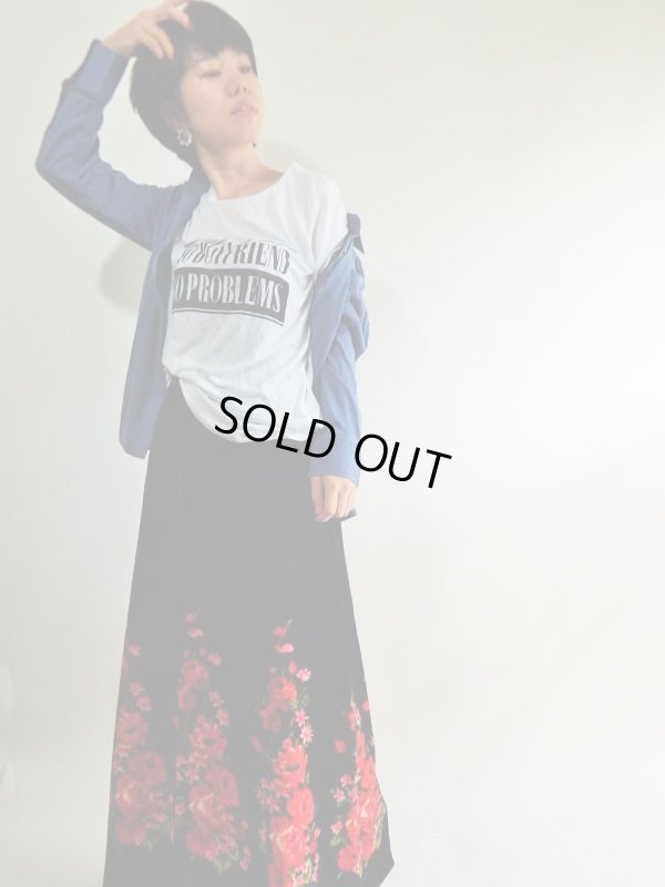 画像10: ★お仕立て品*お花柄のベルベッド素材の豪華セットアップ【送料無料】