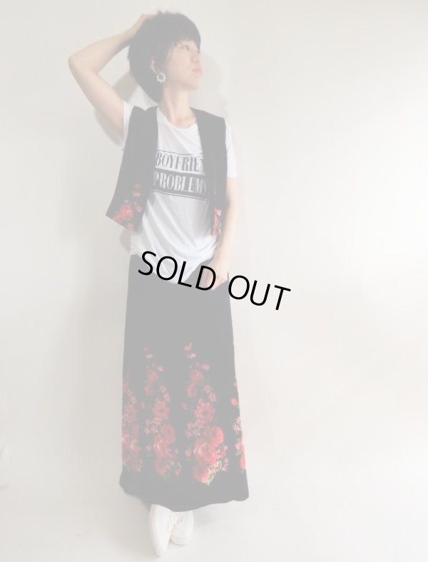 画像11: ★お仕立て品*お花柄のベルベッド素材の豪華セットアップ【送料無料】