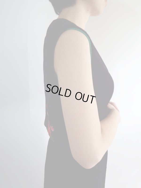 画像4: ★お仕立て品*お花柄のベルベッド素材の豪華セットアップ【送料無料】