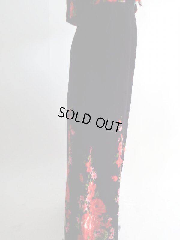 画像7: ★お仕立て品*お花柄のベルベッド素材の豪華セットアップ【送料無料】