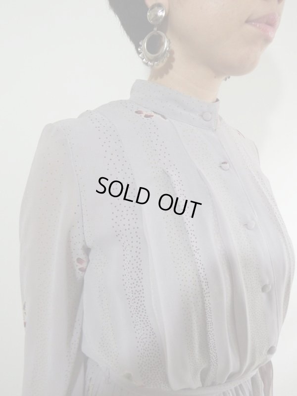 画像6: ★ボタニカル柄の透け感素材ワンピ