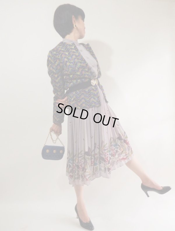 画像13: ★ボタニカル柄の透け感素材ワンピ