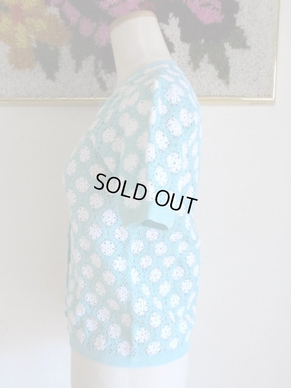 画像6: 超美品*パステルグリーンのレースカーディガン