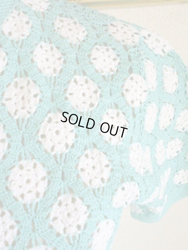 画像4: 超美品*パステルグリーンのレースカーディガン