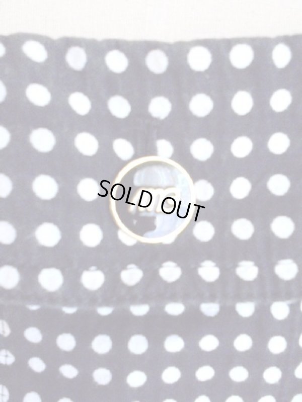 画像3: 濃紺×白水玉のレトロなサロペット