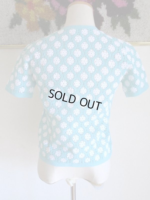 画像7: 超美品*パステルグリーンのレースカーディガン