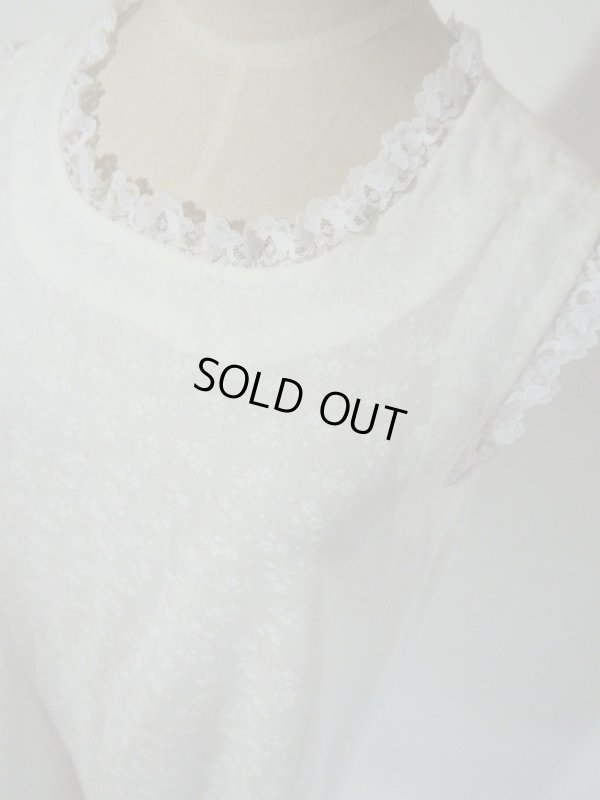 画像3: お花柄のレースフリルワンピ