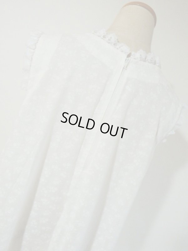 画像7: お花柄のレースフリルワンピ