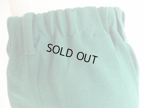 画像13: グリーン色お花刺繍入りレトロパンツ