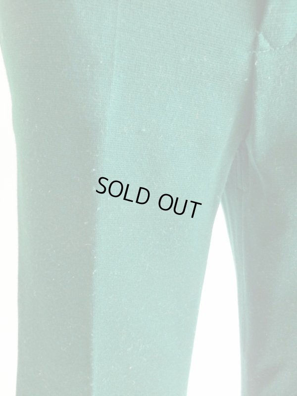 画像11: グリーン色お花刺繍入りレトロパンツ