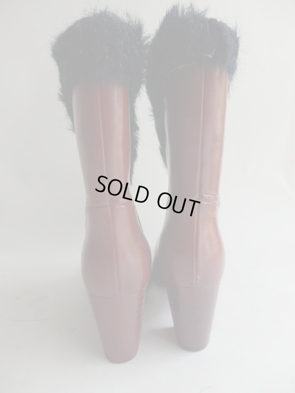 画像3: USA*ファーがオシャレなレインブーツ