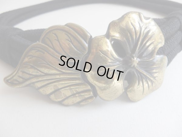 画像3: 大人可愛いお花と葉っぱのゴムベルト