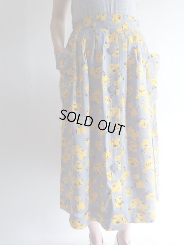 画像3: お花のタックフレアースカート【送料無料】