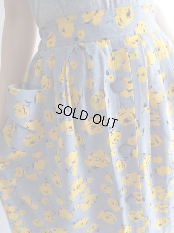 画像7: お花のタックフレアースカート【送料無料】