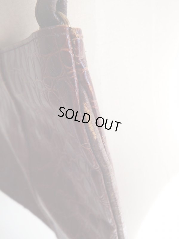 画像6: 合皮素材のレトロデザインバッグ