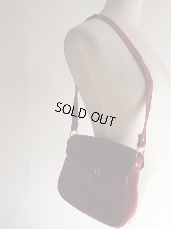 画像6: スエード素材のレトロショルダーバッグ