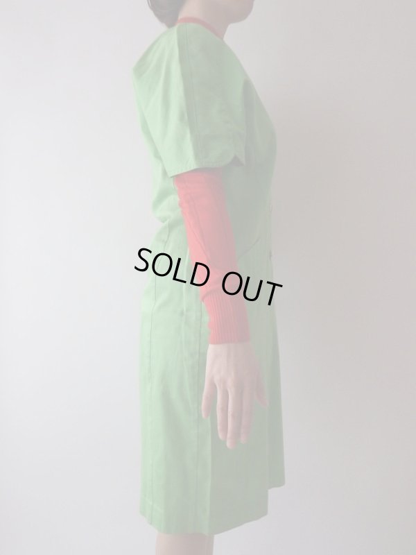 画像6: Italy製*鮮やかピスタチオグリーンのワンピ【送料無料】