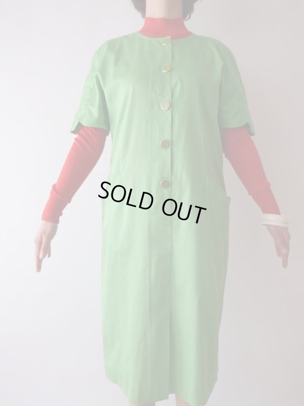 画像5: Italy製*鮮やかピスタチオグリーンのワンピ【送料無料】