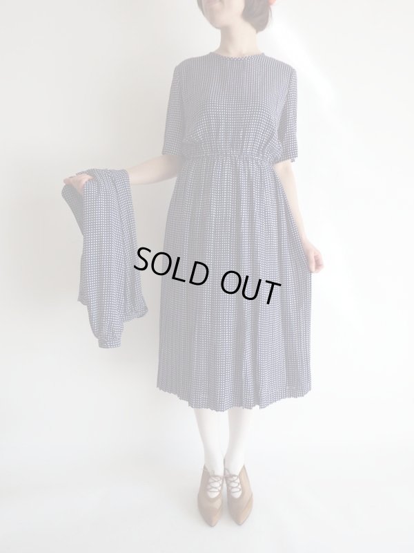 画像11: 未使用*ネイビー色ギンガムチェック柄のセットアップ【送料無料】