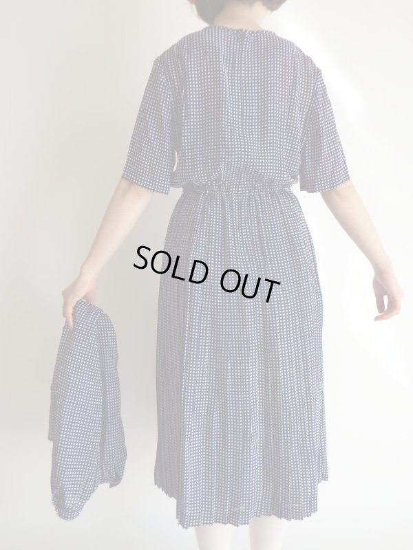 画像13: 未使用*ネイビー色ギンガムチェック柄のセットアップ【送料無料】