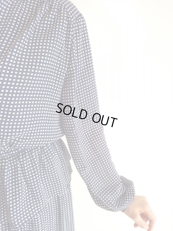 画像10: 未使用*ネイビー色ギンガムチェック柄のセットアップ【送料無料】