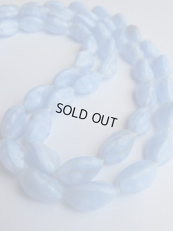 画像9: JAPAN*ブルーアッシュ色の2連ビーズネックレス