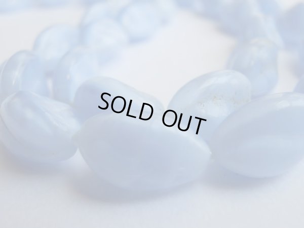 画像10: JAPAN*ブルーアッシュ色の2連ビーズネックレス