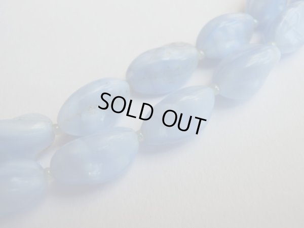 画像8: JAPAN*ブルーアッシュ色の2連ビーズネックレス