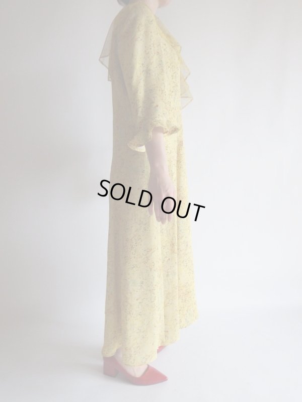 画像6: 未使用*大人イエローのフリル付きロング丈ワンピ【送料無料】