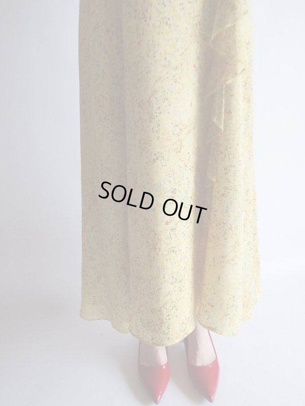 画像9: 未使用*大人イエローのフリル付きロング丈ワンピ【送料無料】