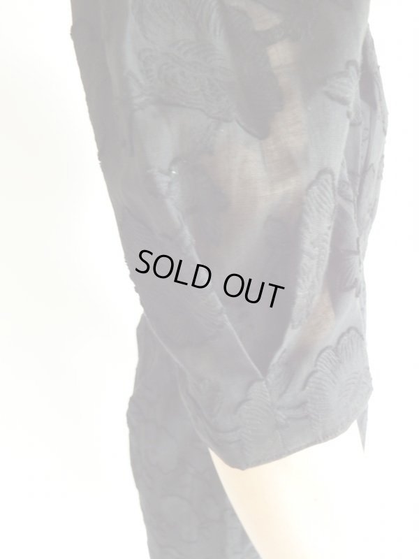 画像10: KEIZO AYATA*プレタポルテ黒色コットンワンピ【送料無料】