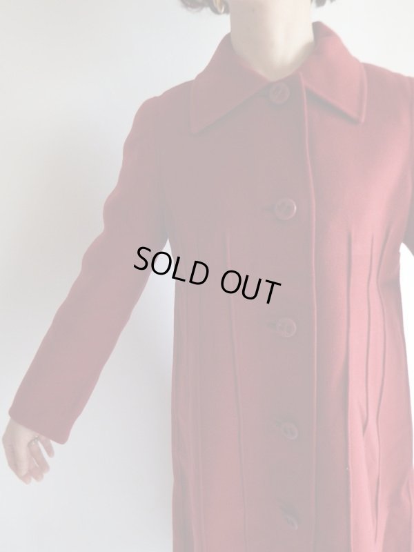 画像7: イタリア製*ダークレッド色コート【送料無料】