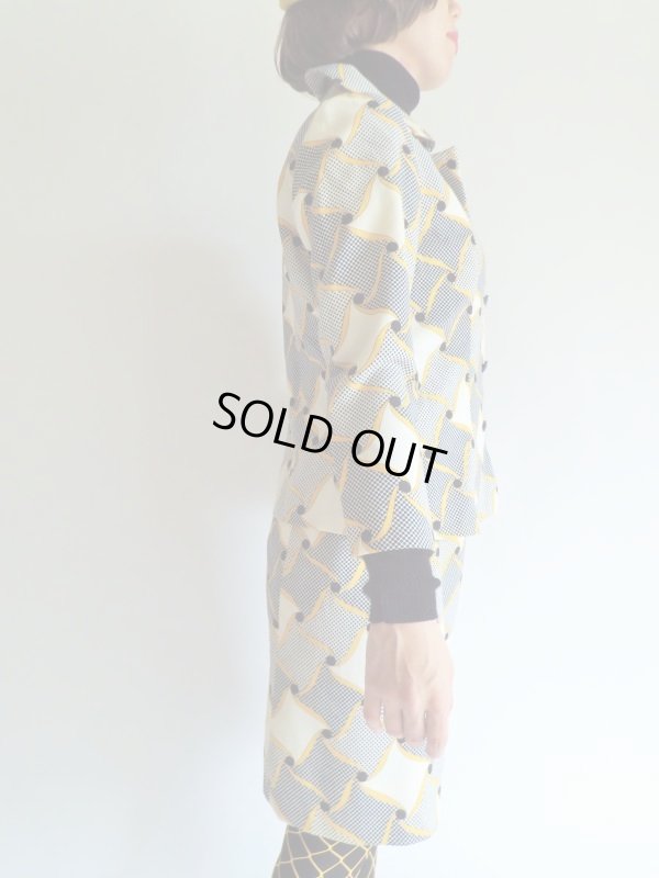 画像6: お仕立て品*レトロな手裏剣柄セットアップ【送料無料】