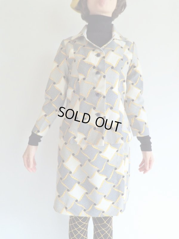 画像5: お仕立て品*レトロな手裏剣柄セットアップ【送料無料】