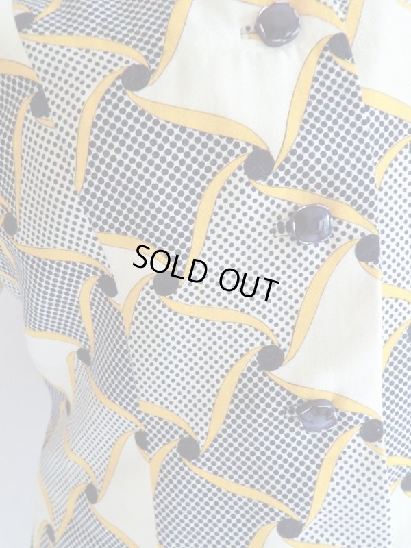 画像10: お仕立て品*レトロな手裏剣柄セットアップ【送料無料】