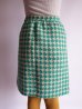 画像7: Houndstooth Check Skirt/Emerald Green