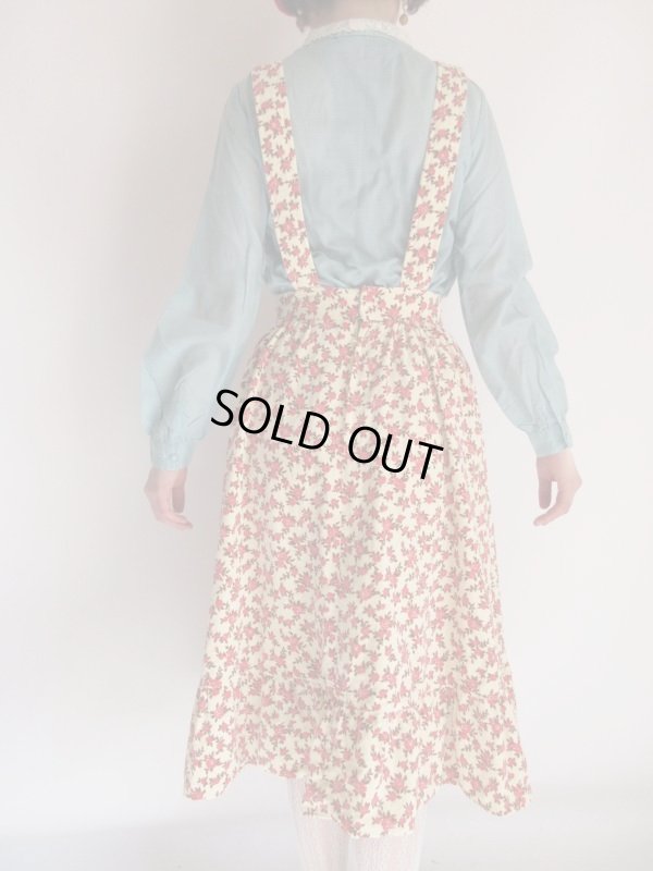 画像7: 夢見る花柄ベロア系エプロンワンピース