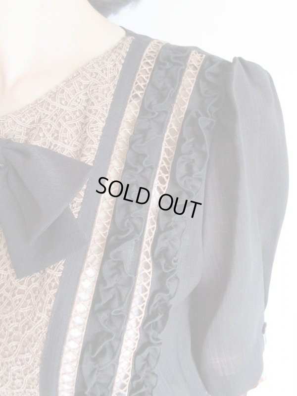 画像9: Dead stock*高級感のあるスモ―キーカラーワンピース