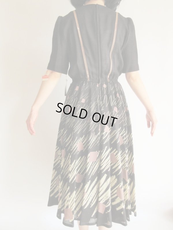 画像7: Dead stock*高級感のあるスモ―キーカラーワンピース